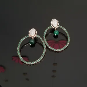 American Diamond Oval Earrings FL4