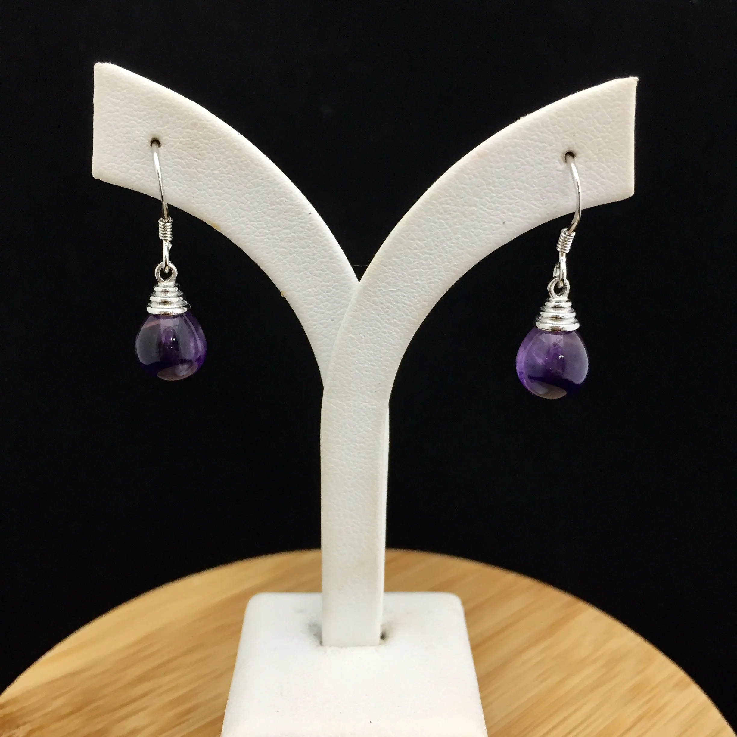 Amethyst Earrings                AE 25