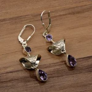 Amethyst Handmade Dangle Earrings