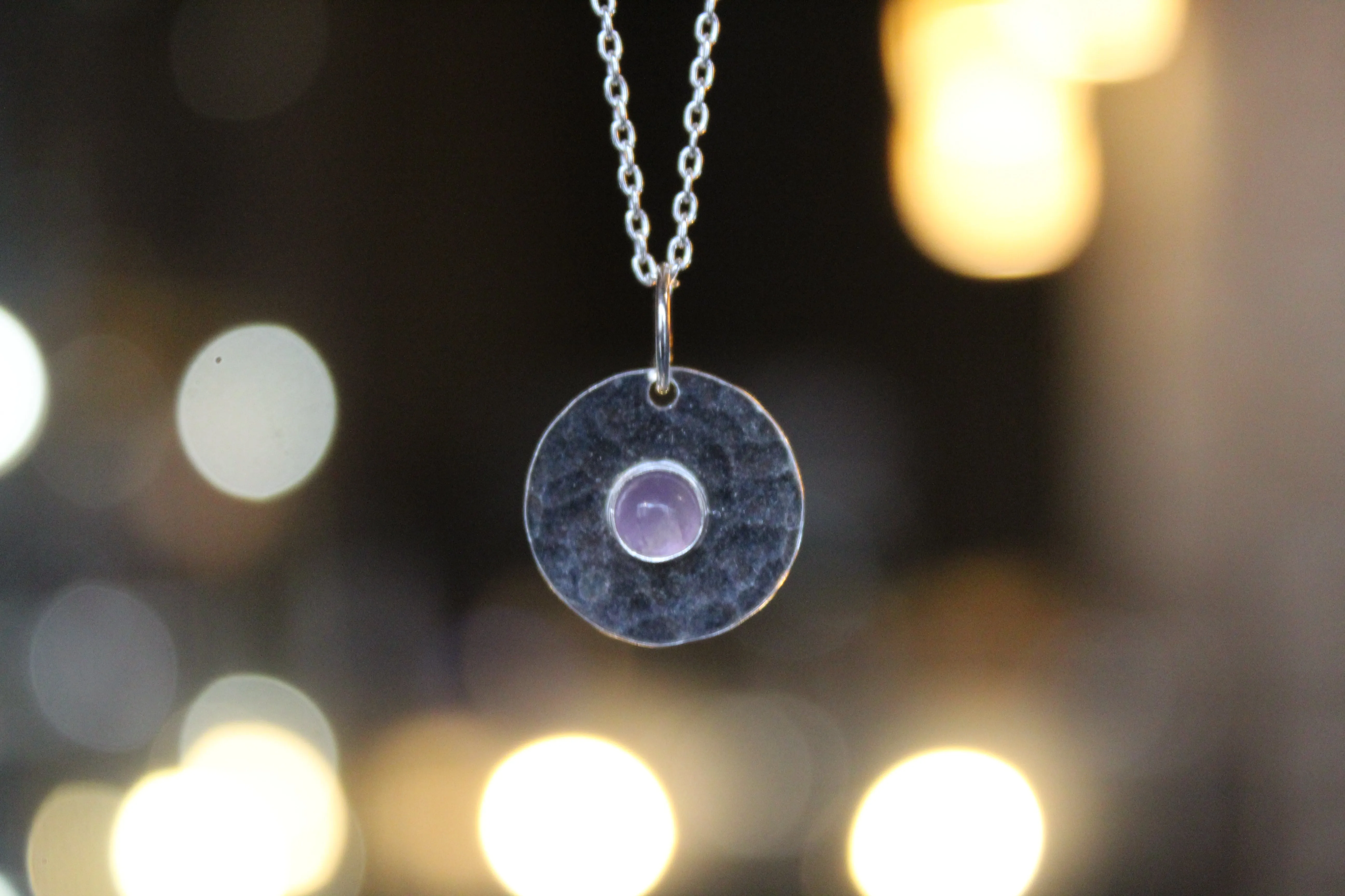 Amethyst Stone Set Necklace