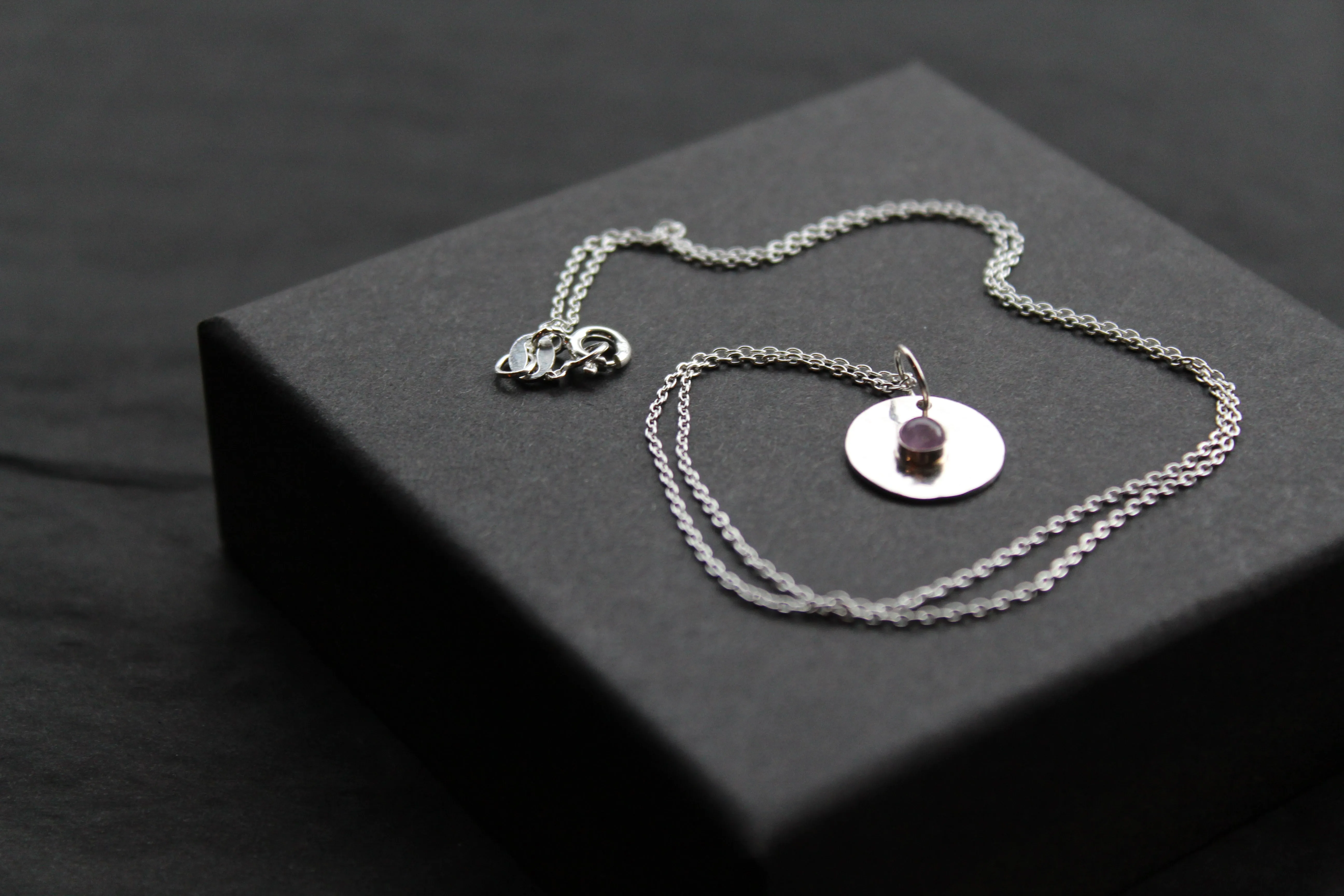 Amethyst Stone Set Necklace