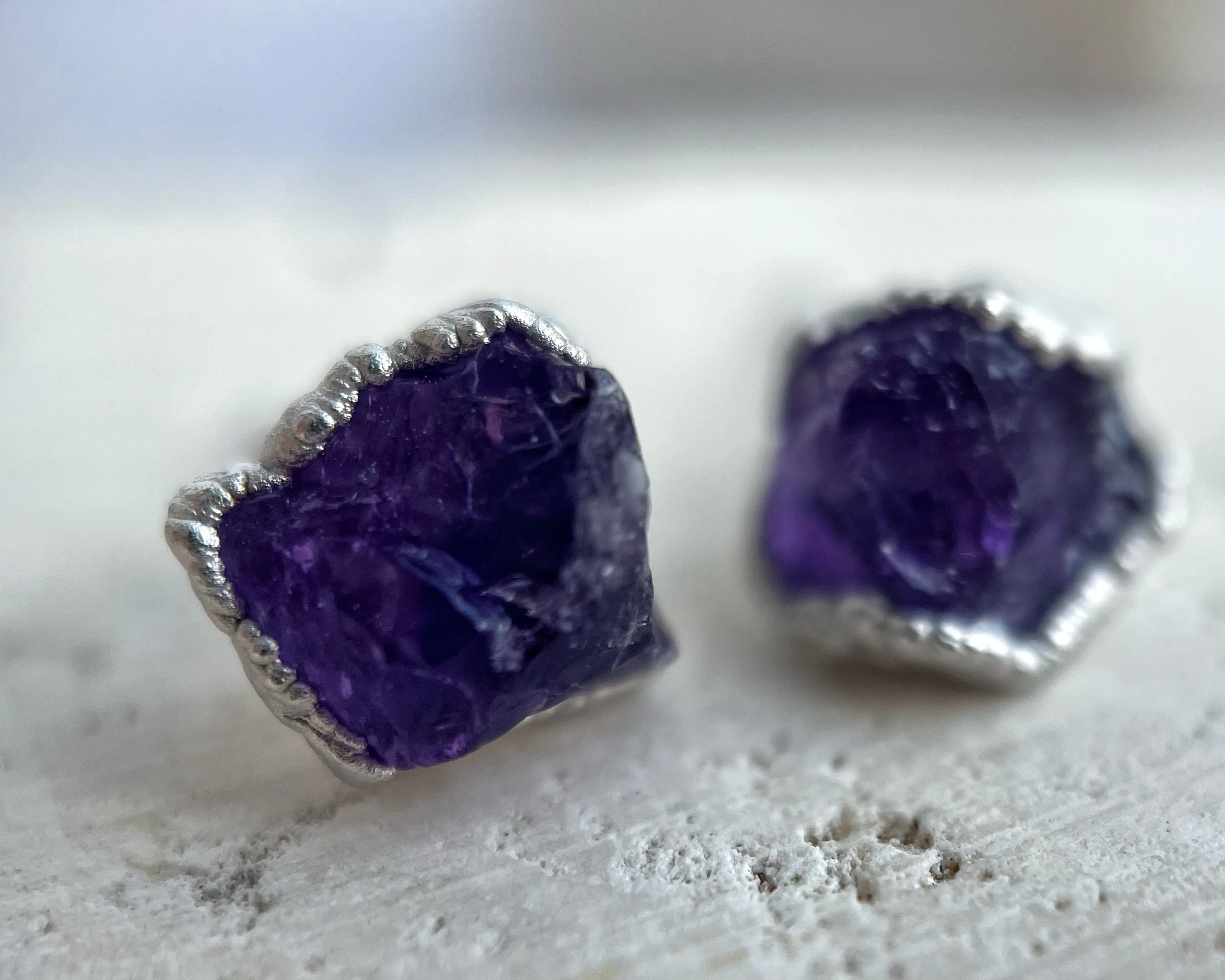 Amethyst Studs