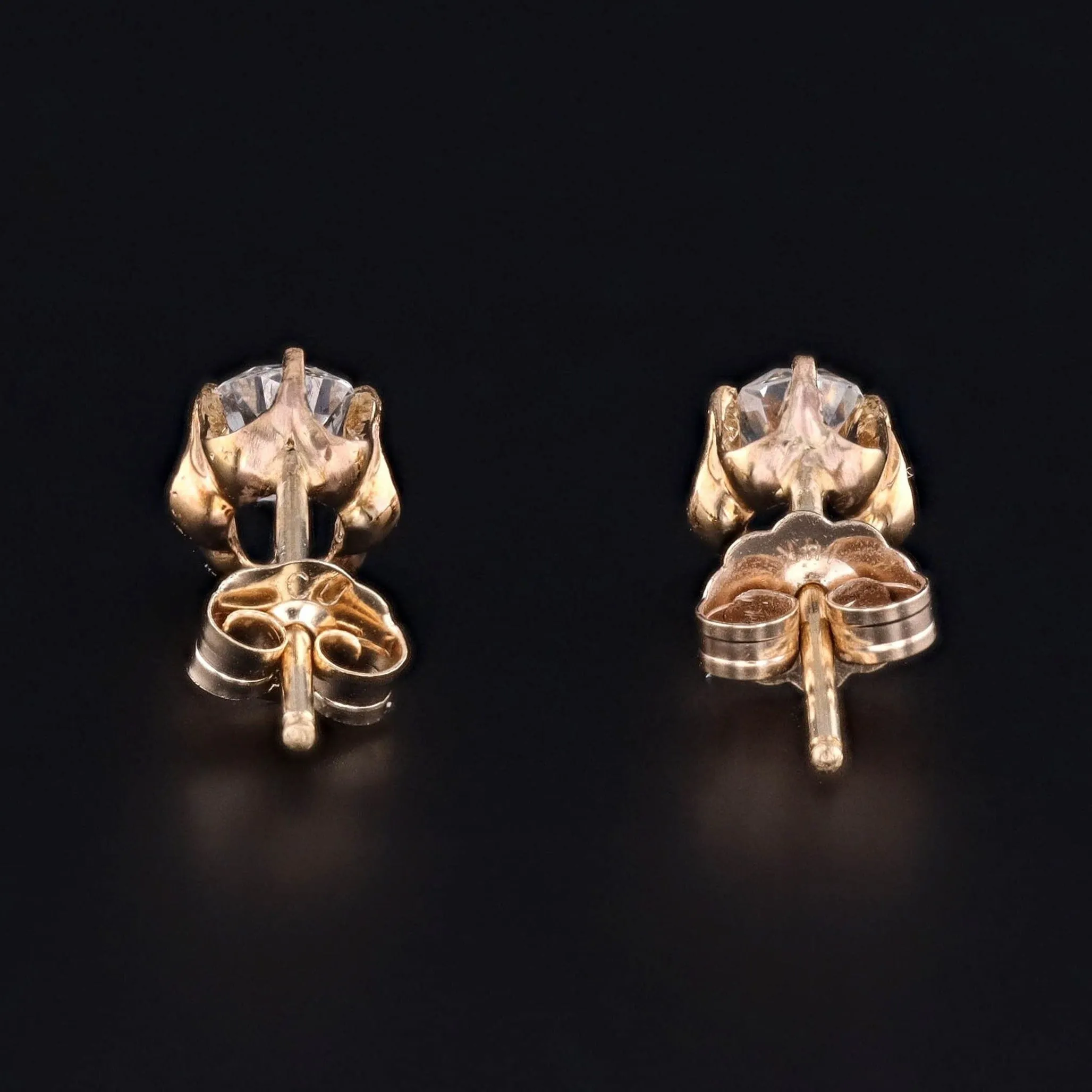 Antique Old Mine Cut Diamond Conversion Earrings