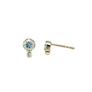 Aquamarine Stud Earrings