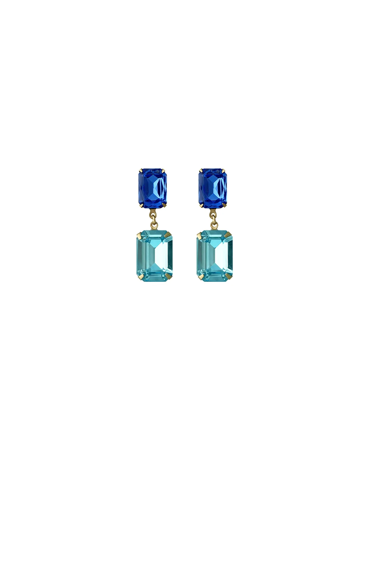 ARABELLA DROP EARRING IN SAPPHIRE AQUA