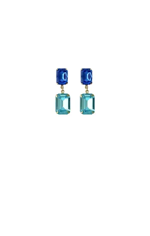 ARABELLA DROP EARRING IN SAPPHIRE AQUA