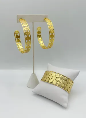 Athena Hoop Large and Cuff Duo