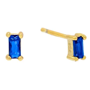 Baguette Stud Earring