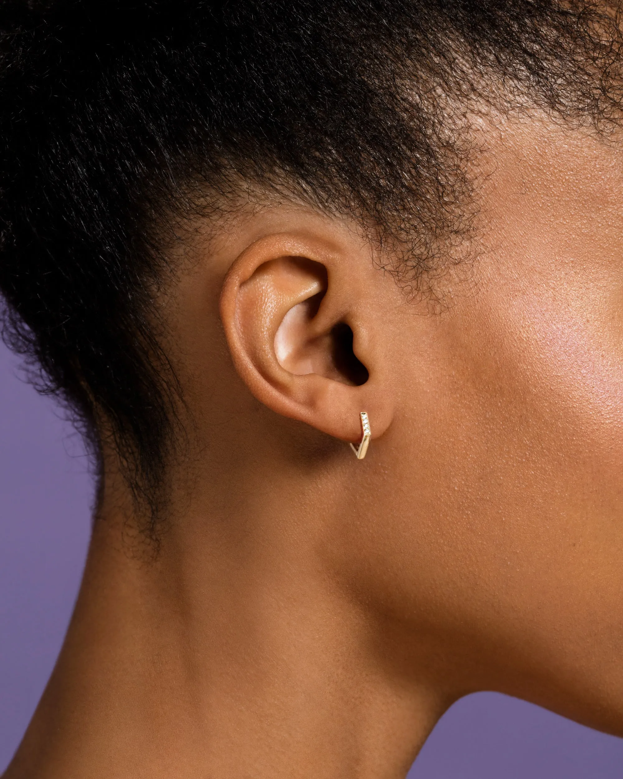 Balloon Flower Bud Hoop Earrings