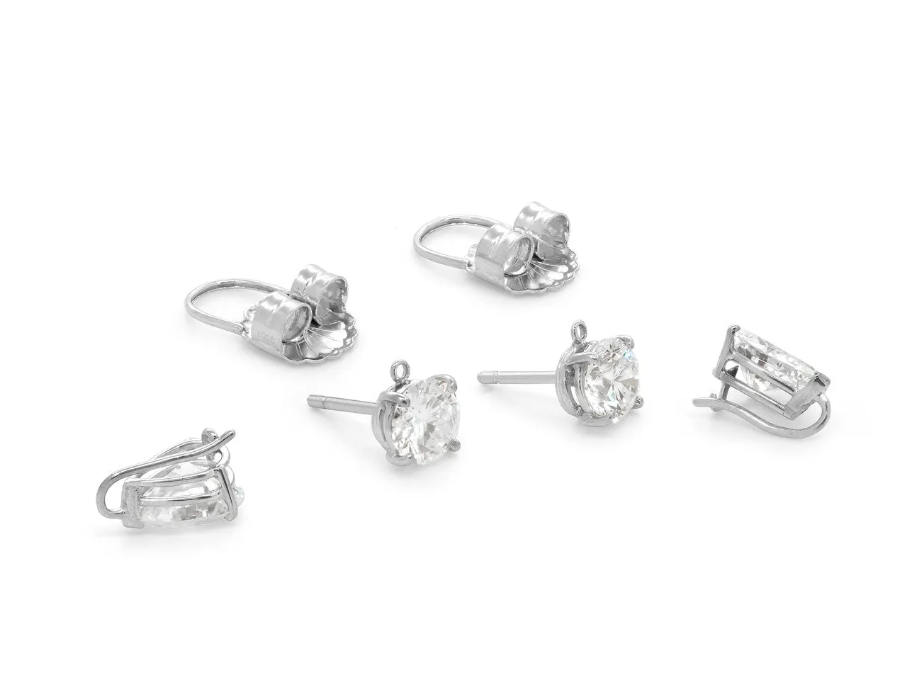 Beladora 'Bespoke' Diamond Drop Earrings, 5.04 total carats, in Platinum