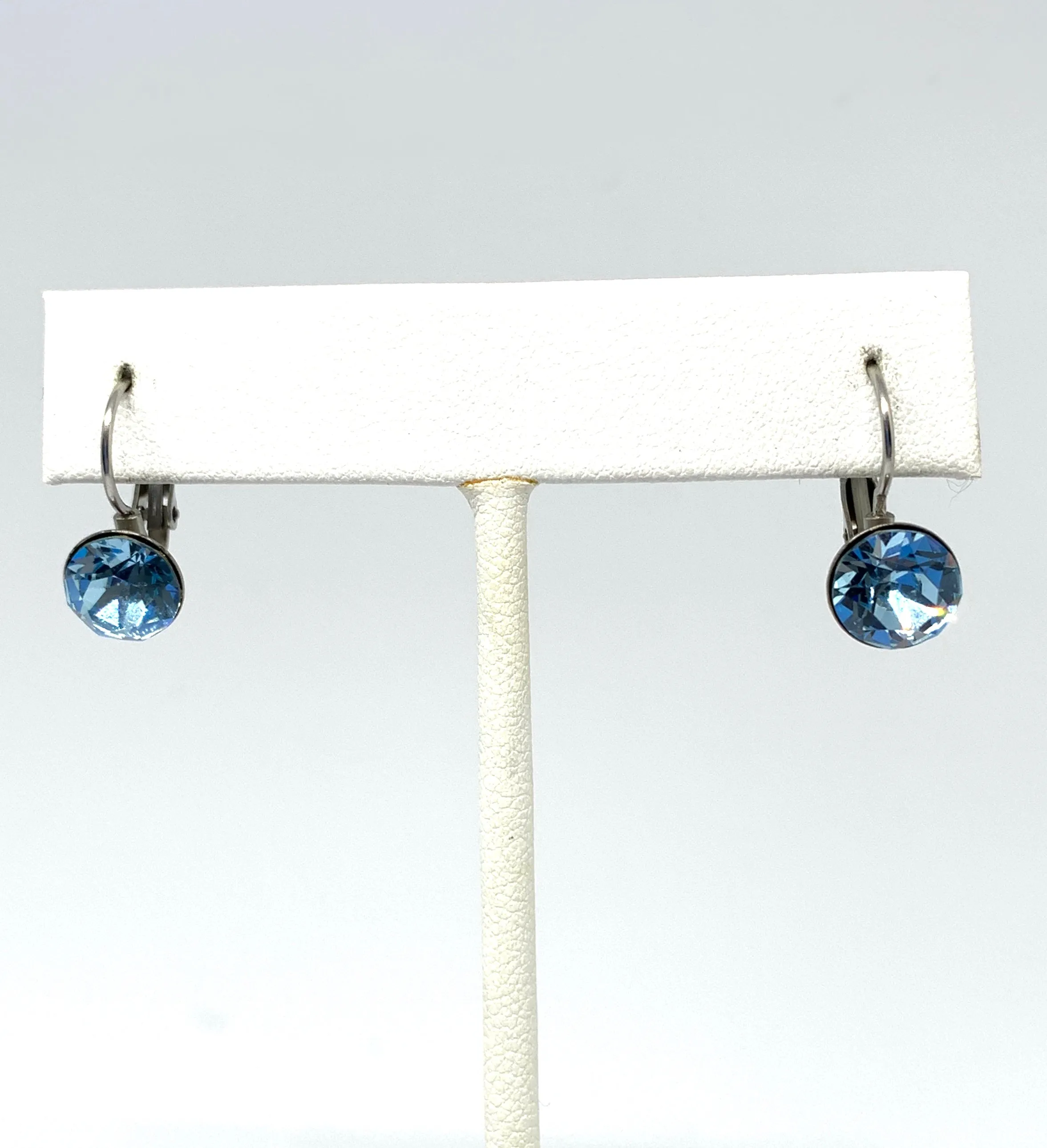 Birthstone Swarovski Small Leverback Earrings