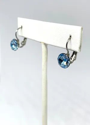 Birthstone Swarovski Small Leverback Earrings