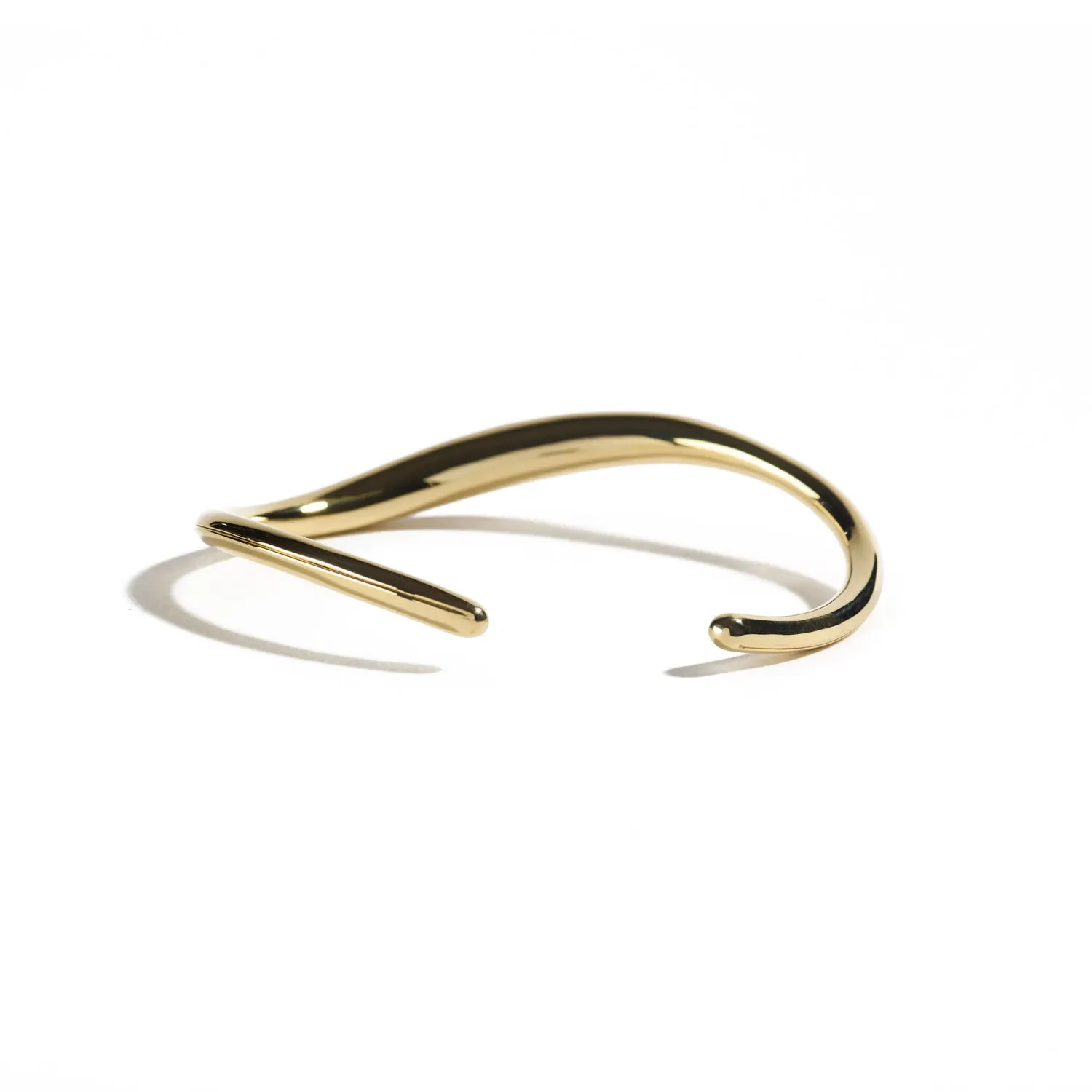 Black Diamond and Gold Wave Cuff