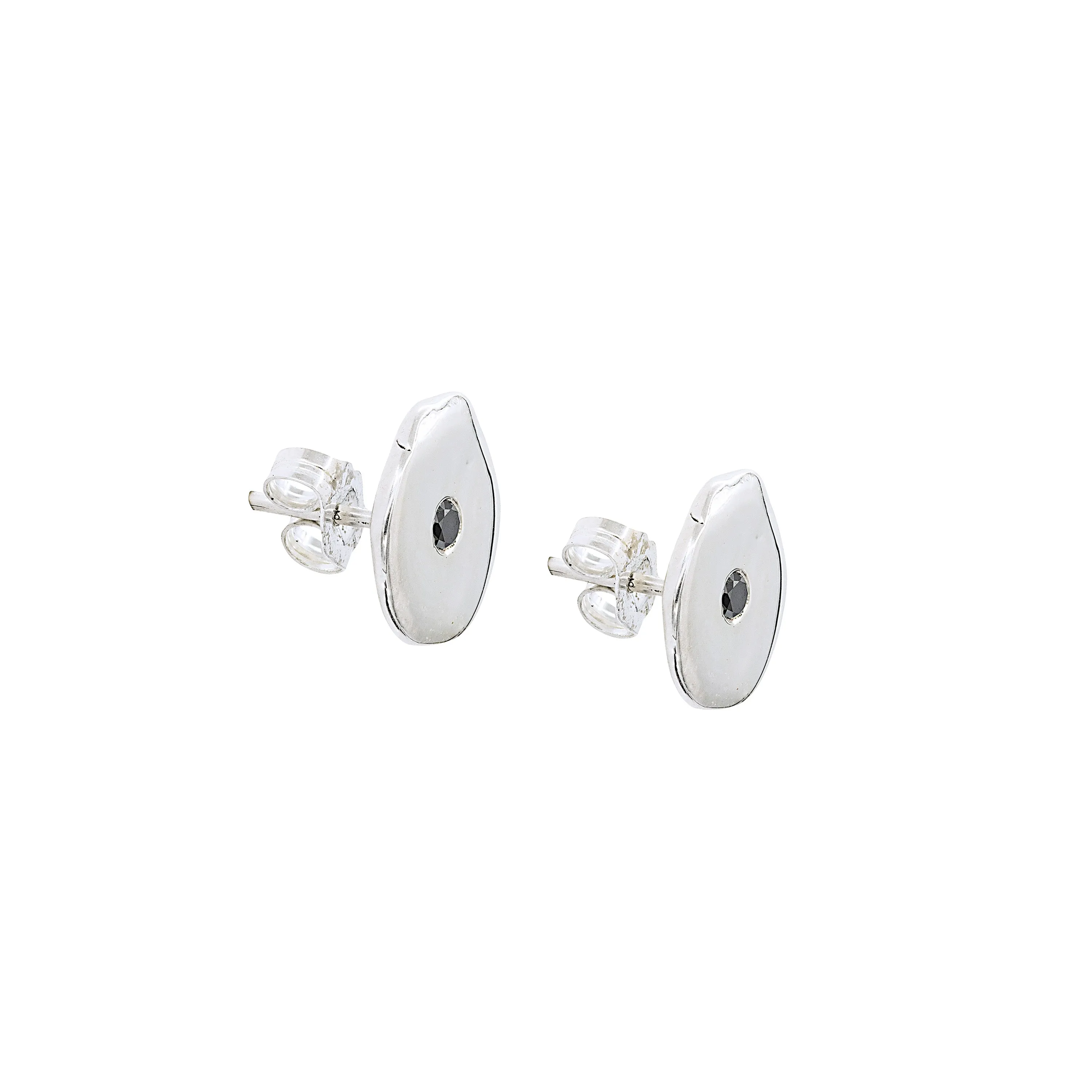 Black Diamond Stud Earrings