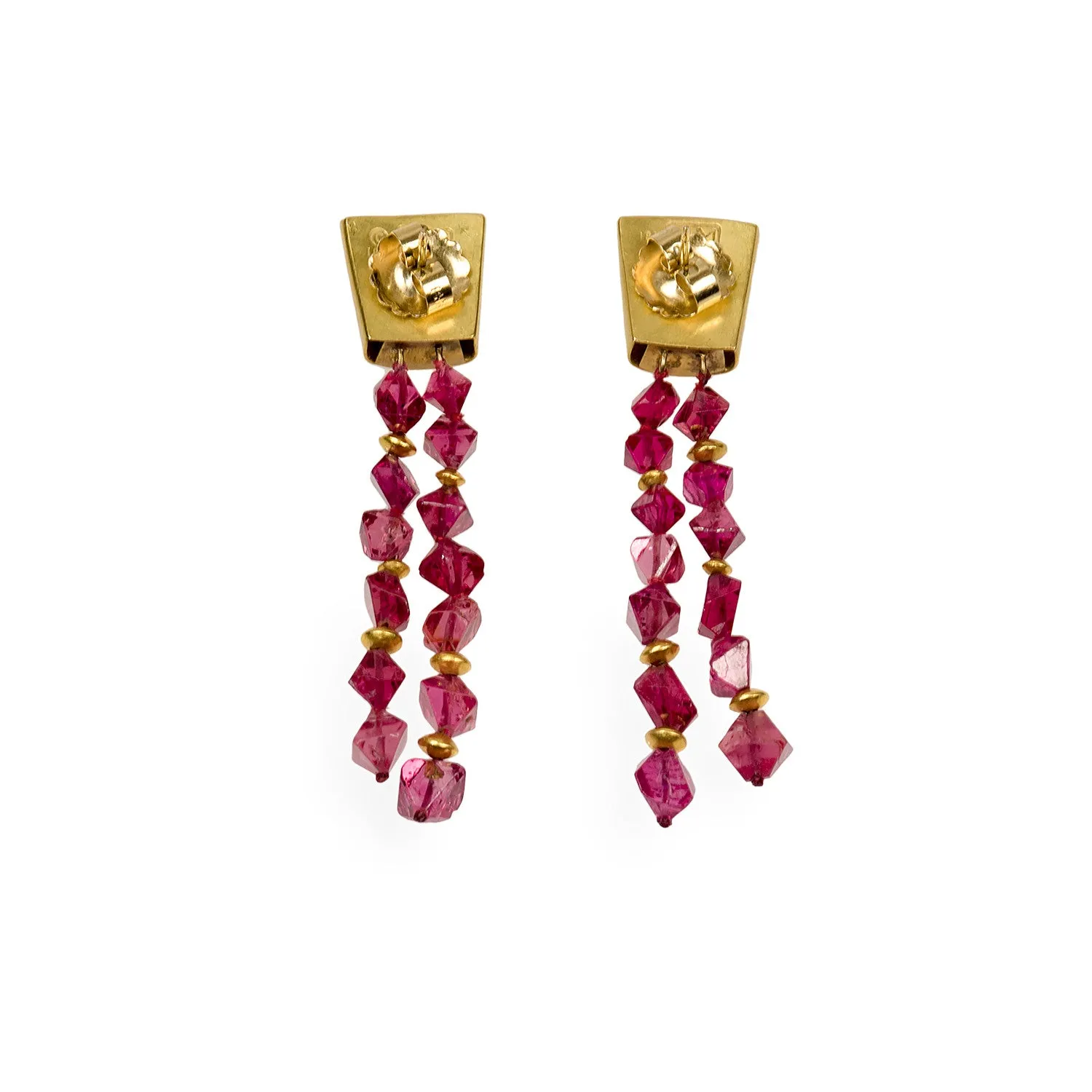 Black Prince Ruby Earrings