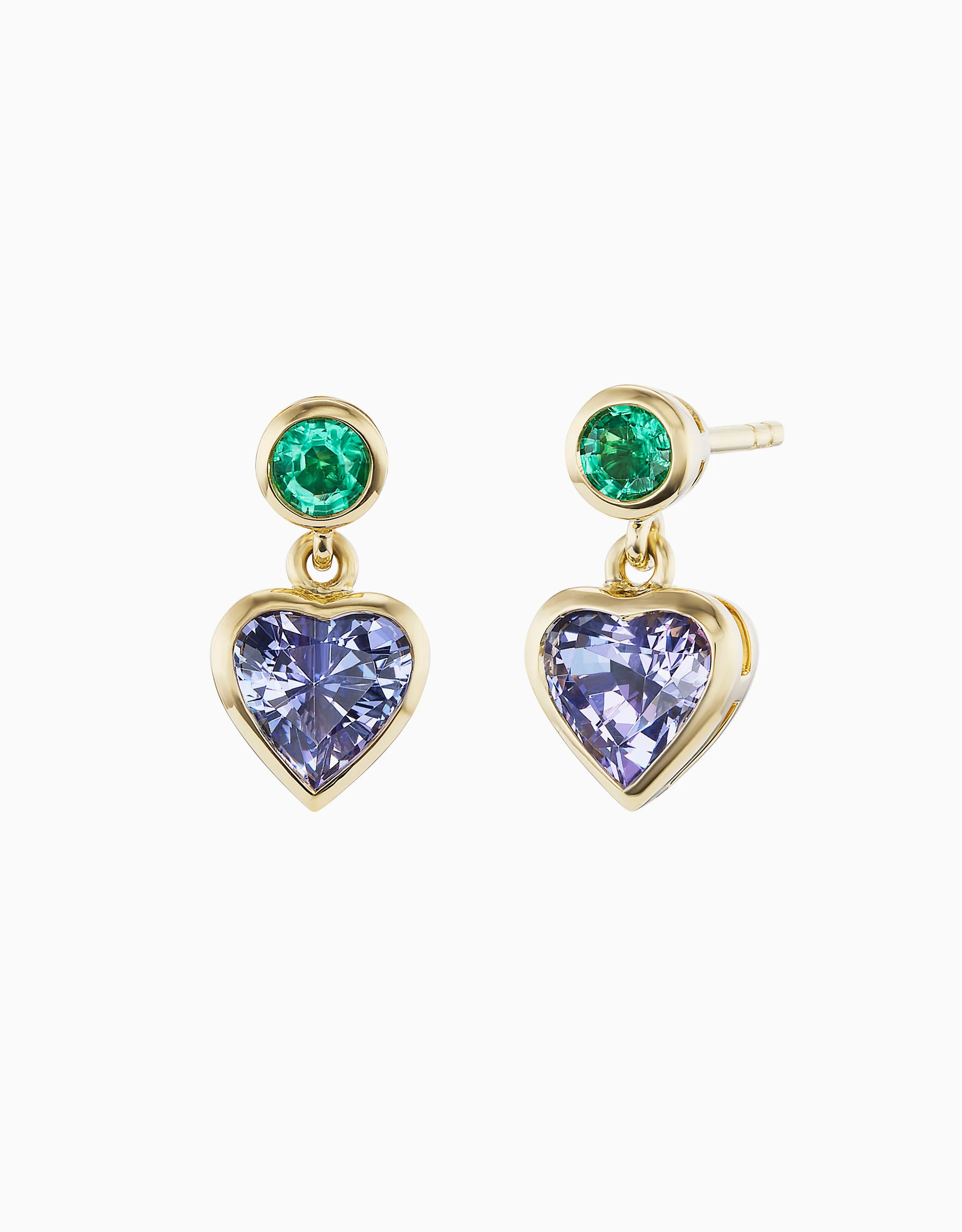 Blue Heart Earring