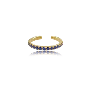 Blue Sapphire Ear Cuff