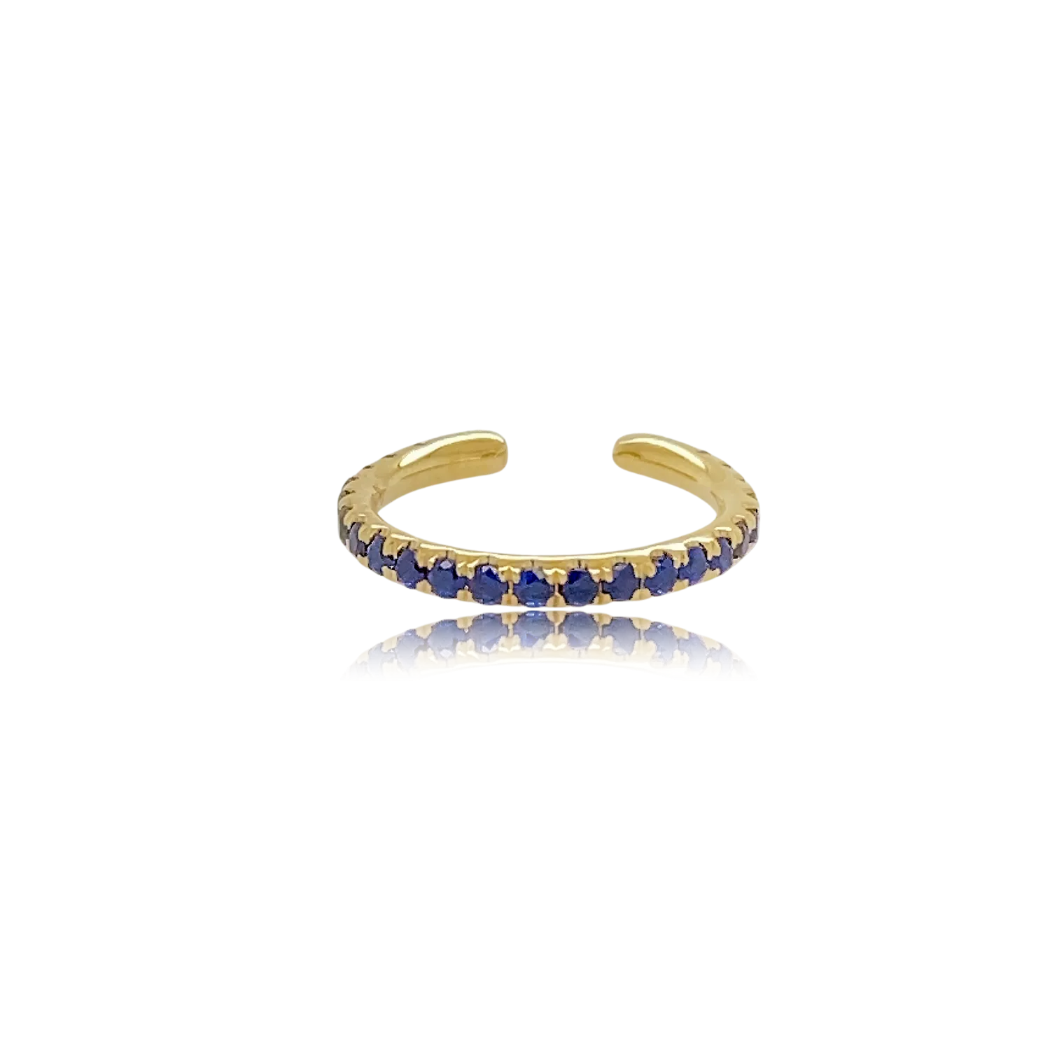 Blue Sapphire Ear Cuff