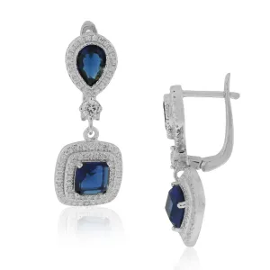 Blue Teardrop Earrings