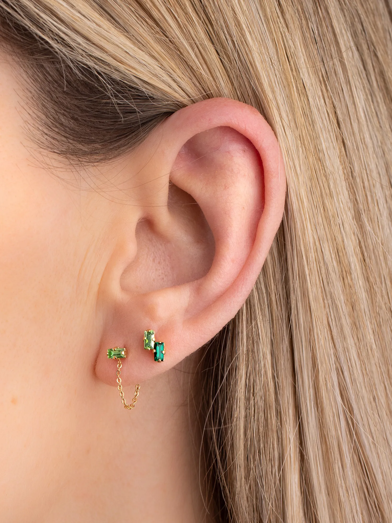 Boris Earrings Green