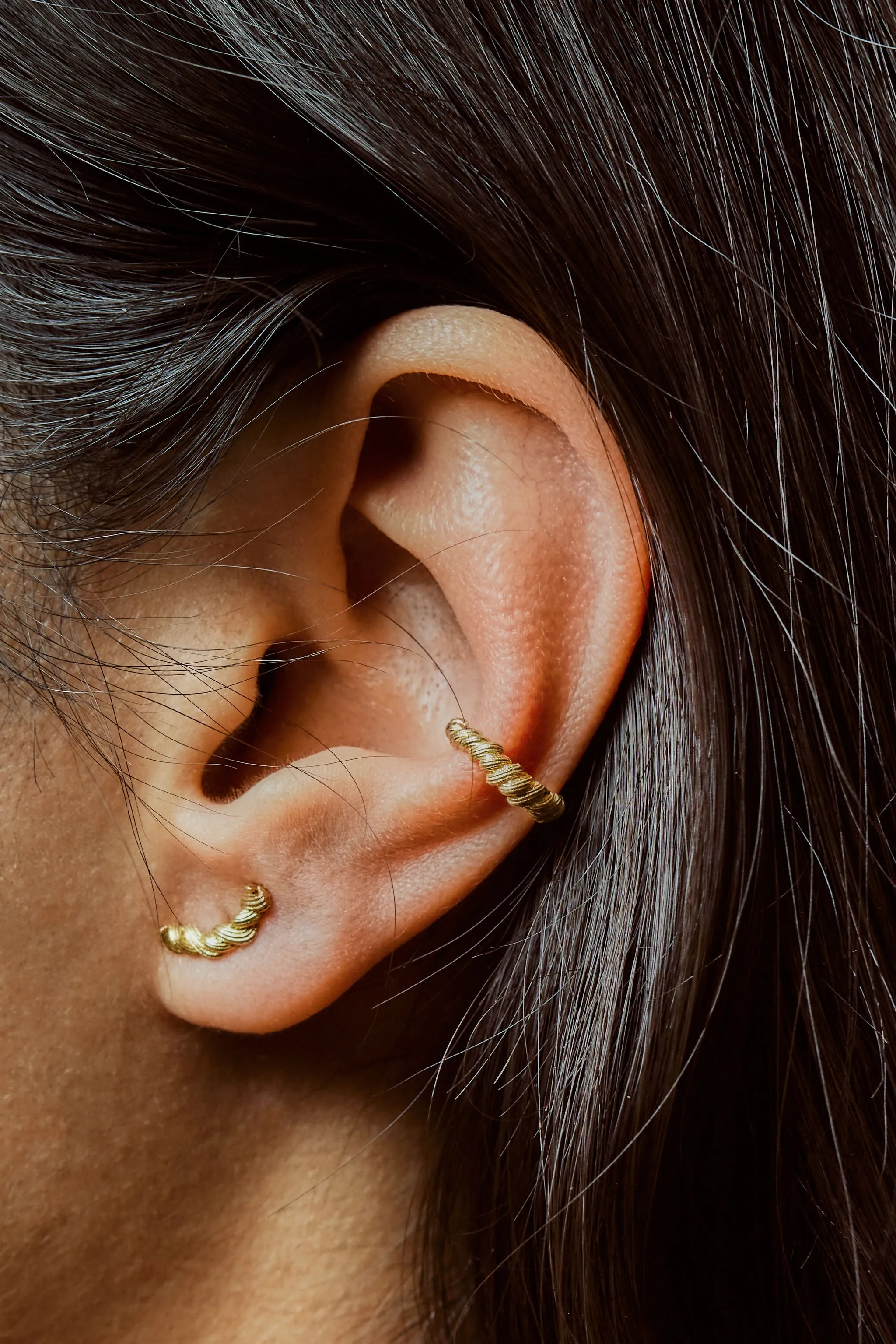 Braided Life Cuff Earring