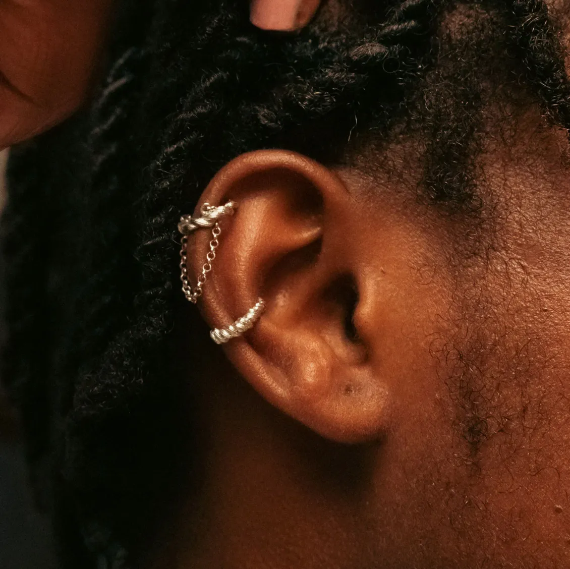 Braided Life Cuff Earring