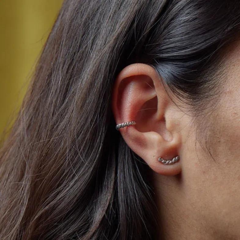 Braided Life Cuff Earring