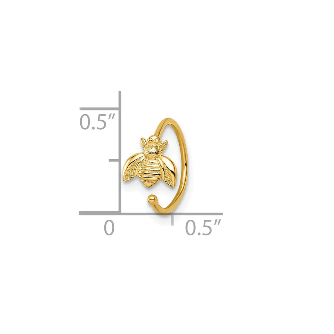 Bumble Bee Ear Cuff (14K)