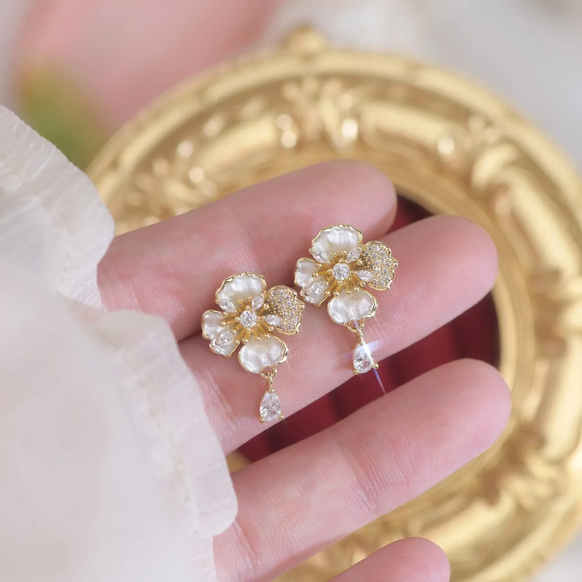 Camellia Earrings