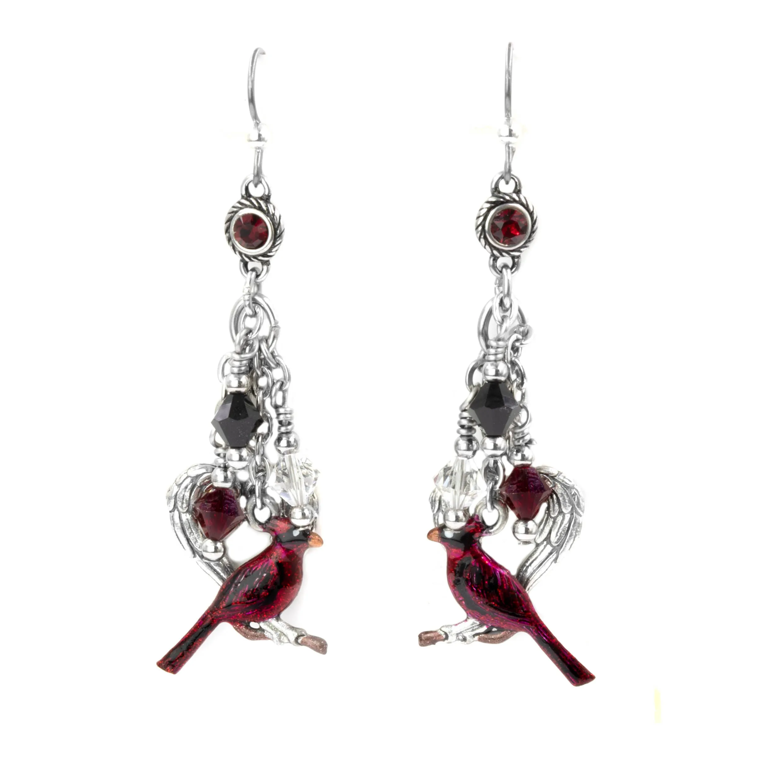 Cardinal Earrings, Holiday Jewelry