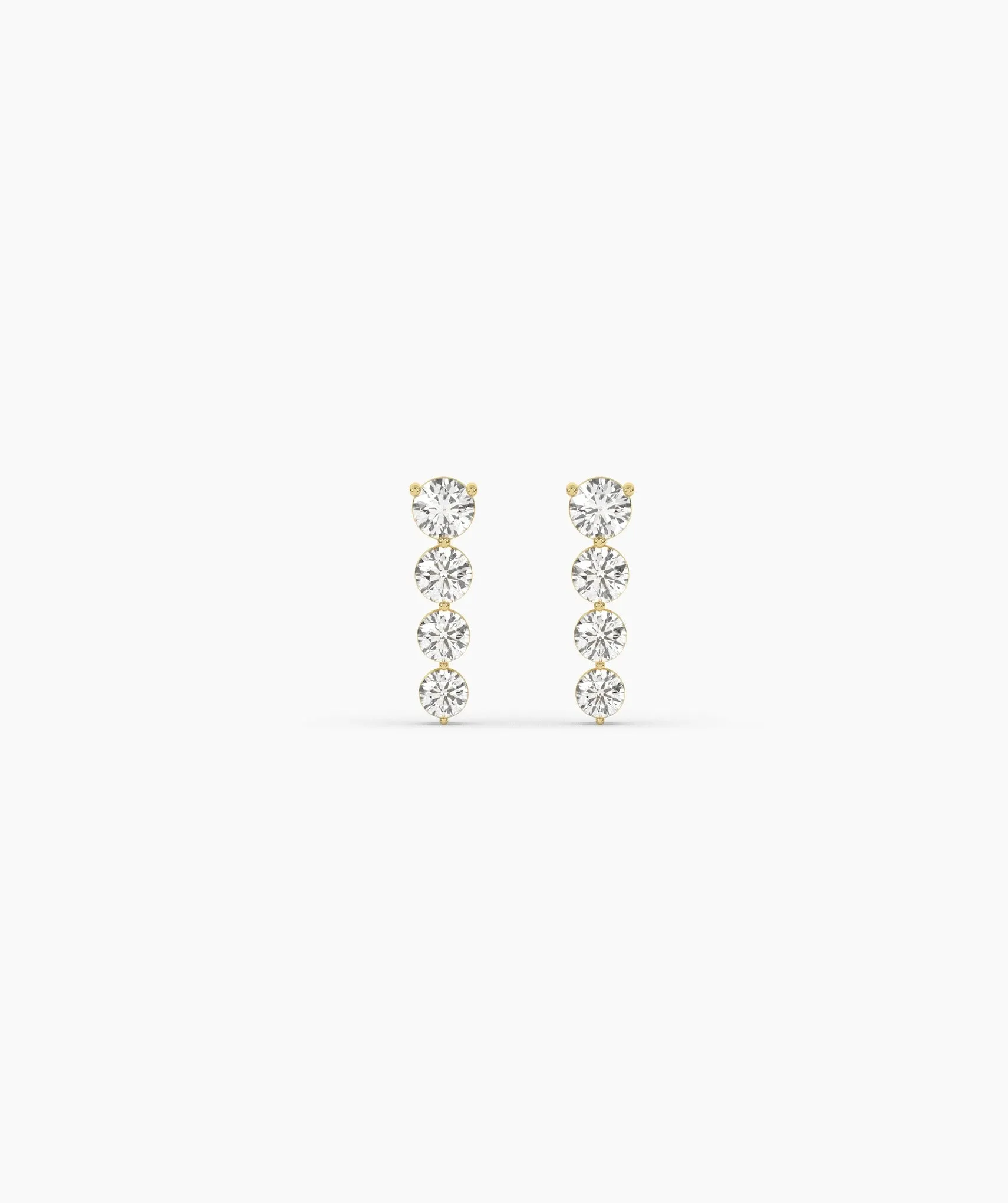 Cascading Diamond Drop Earrings