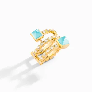 Cleo Lotus Twist Ear Cuff (Single L)