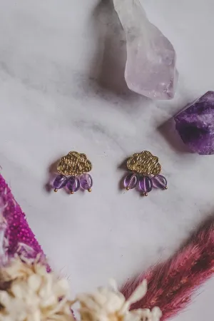 Cloudy "Rain Shower" Mini Drop Earrings