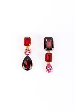 Colorblock Gem Drop Earrings
