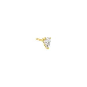 Colored Pear Shape Stud Earring