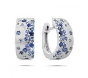 Confetti Sapphire Huggie Earrings