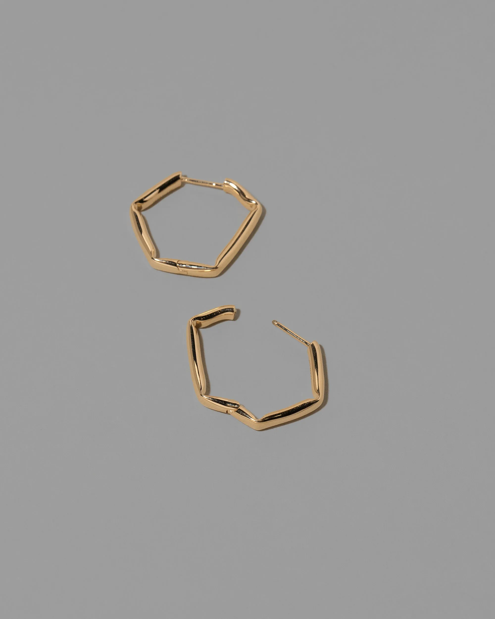 Crimp Hoop Earrings