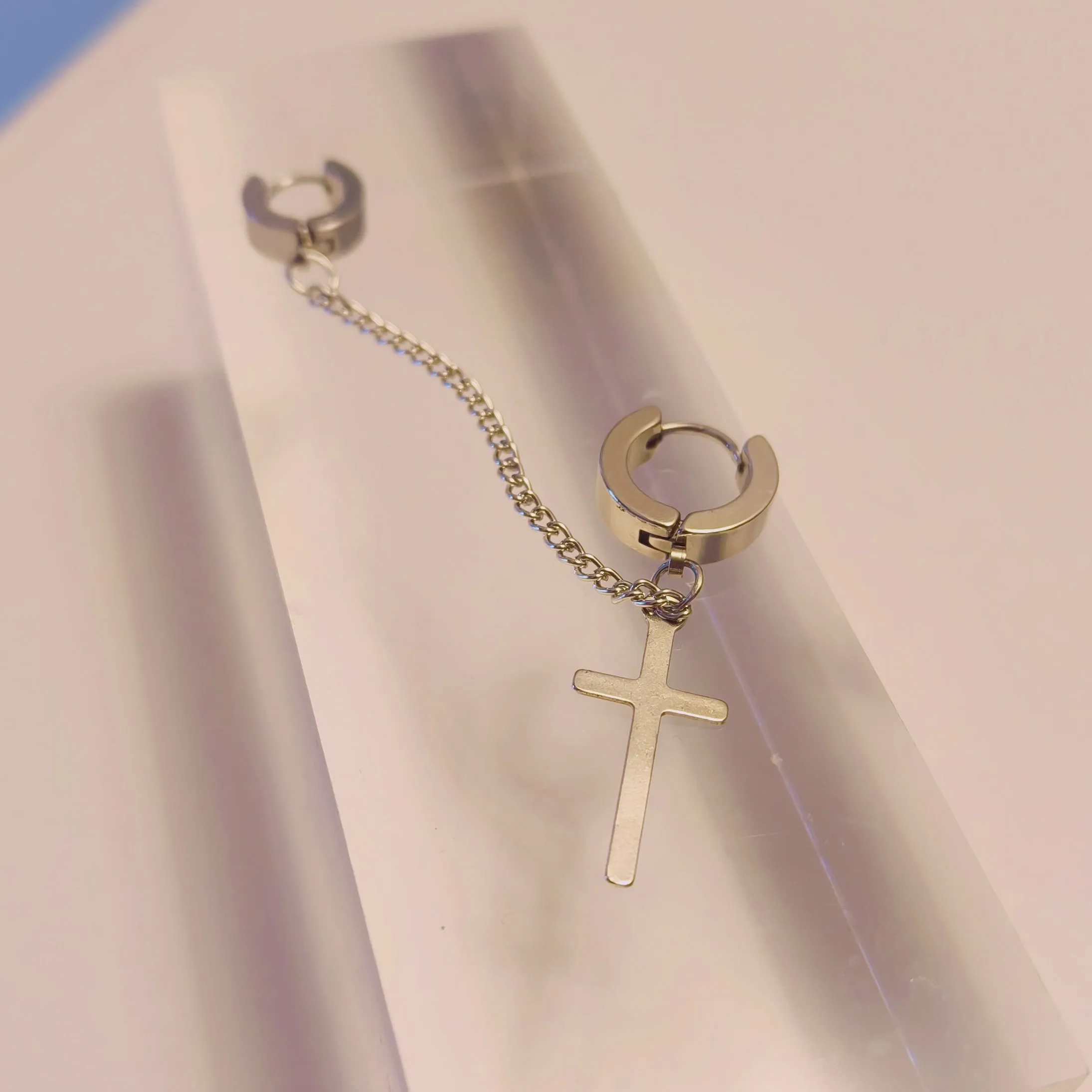 Cross cuff earring