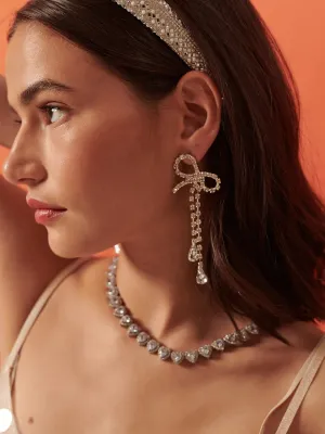 Crystal Bow Earrings