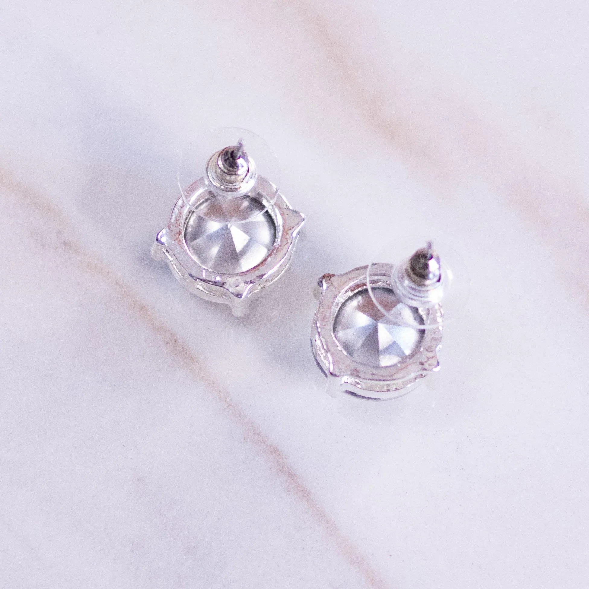 Crystal Clear Candy Stud Earrings