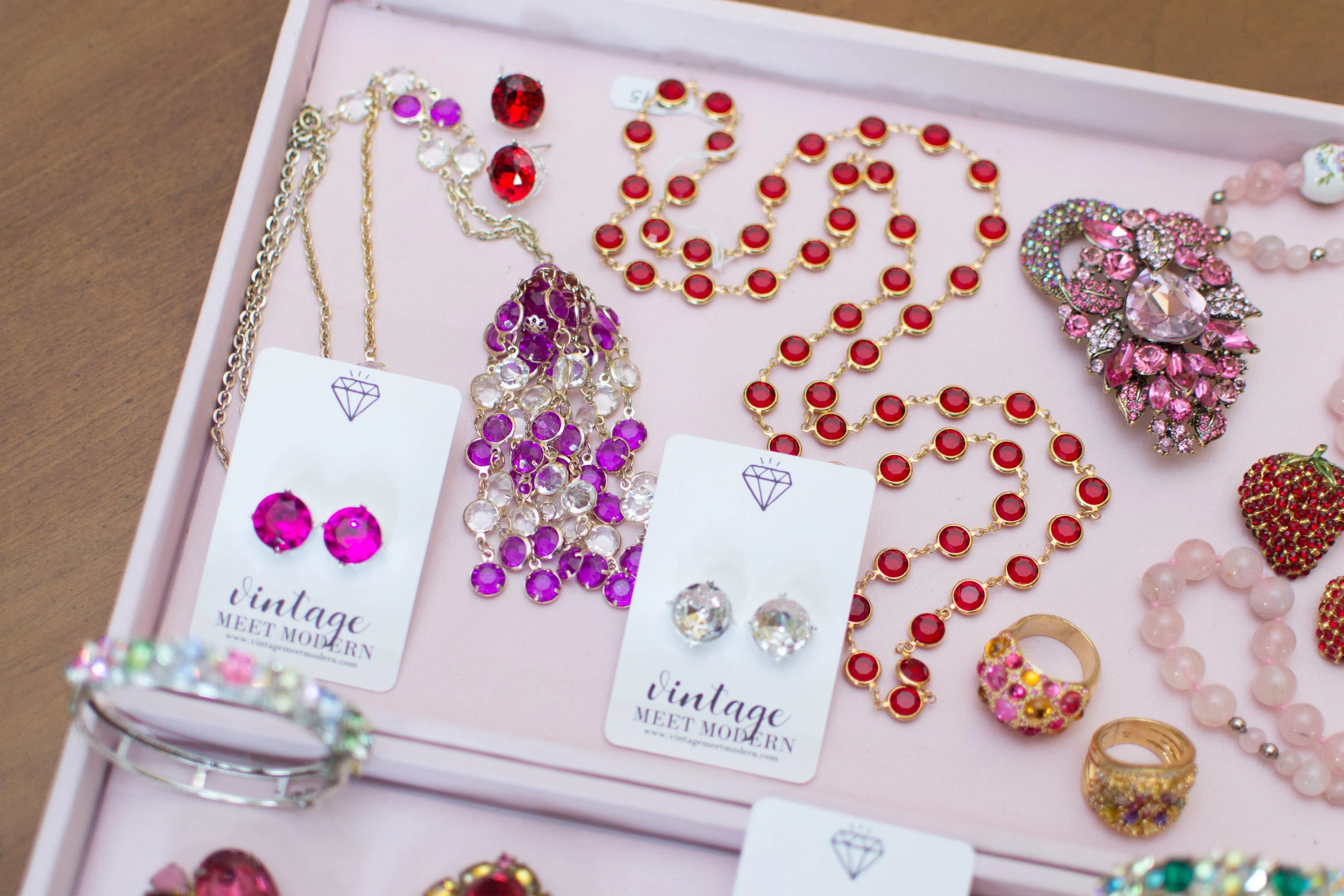 Crystal Clear Candy Stud Earrings