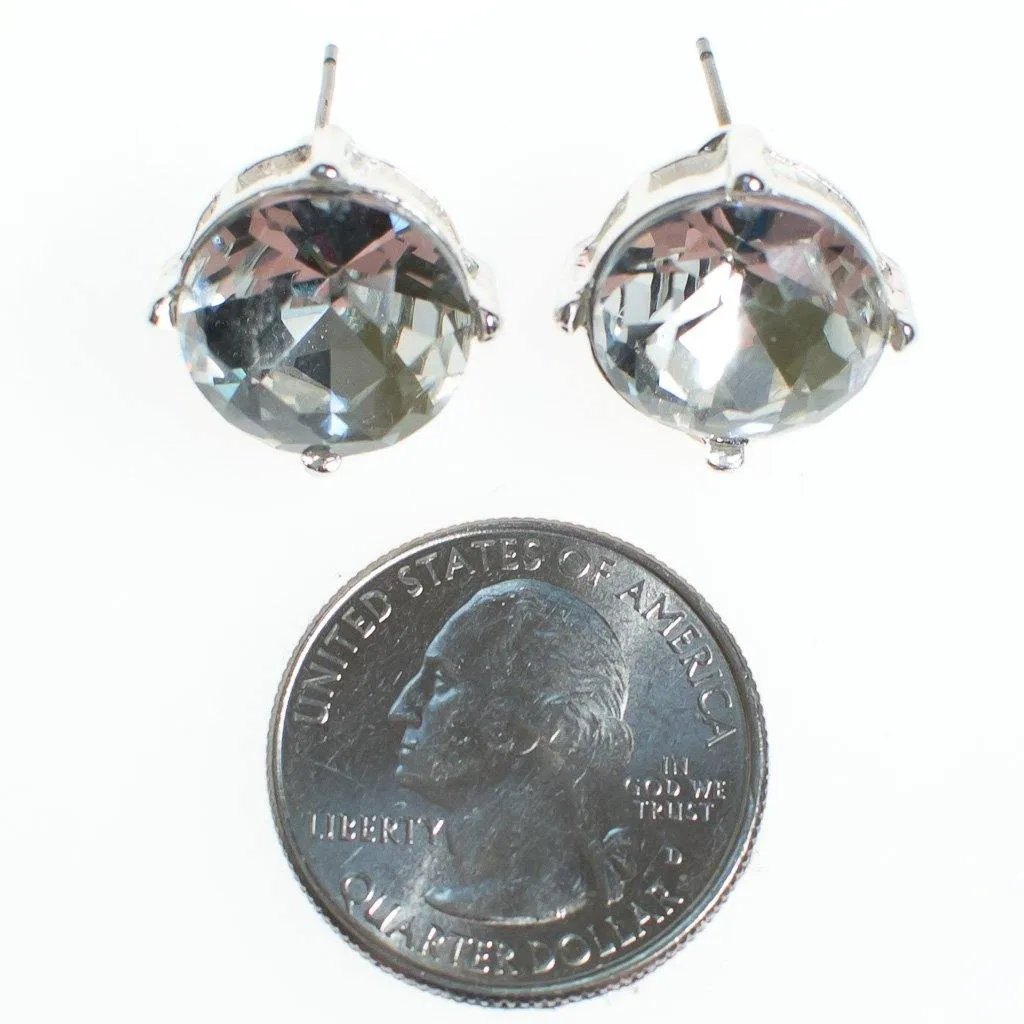 Crystal Clear Candy Stud Earrings
