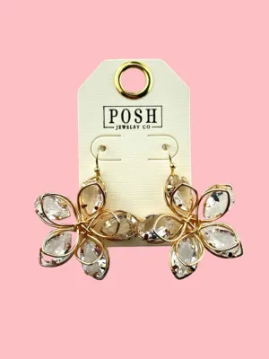 Crystal Flower Earring