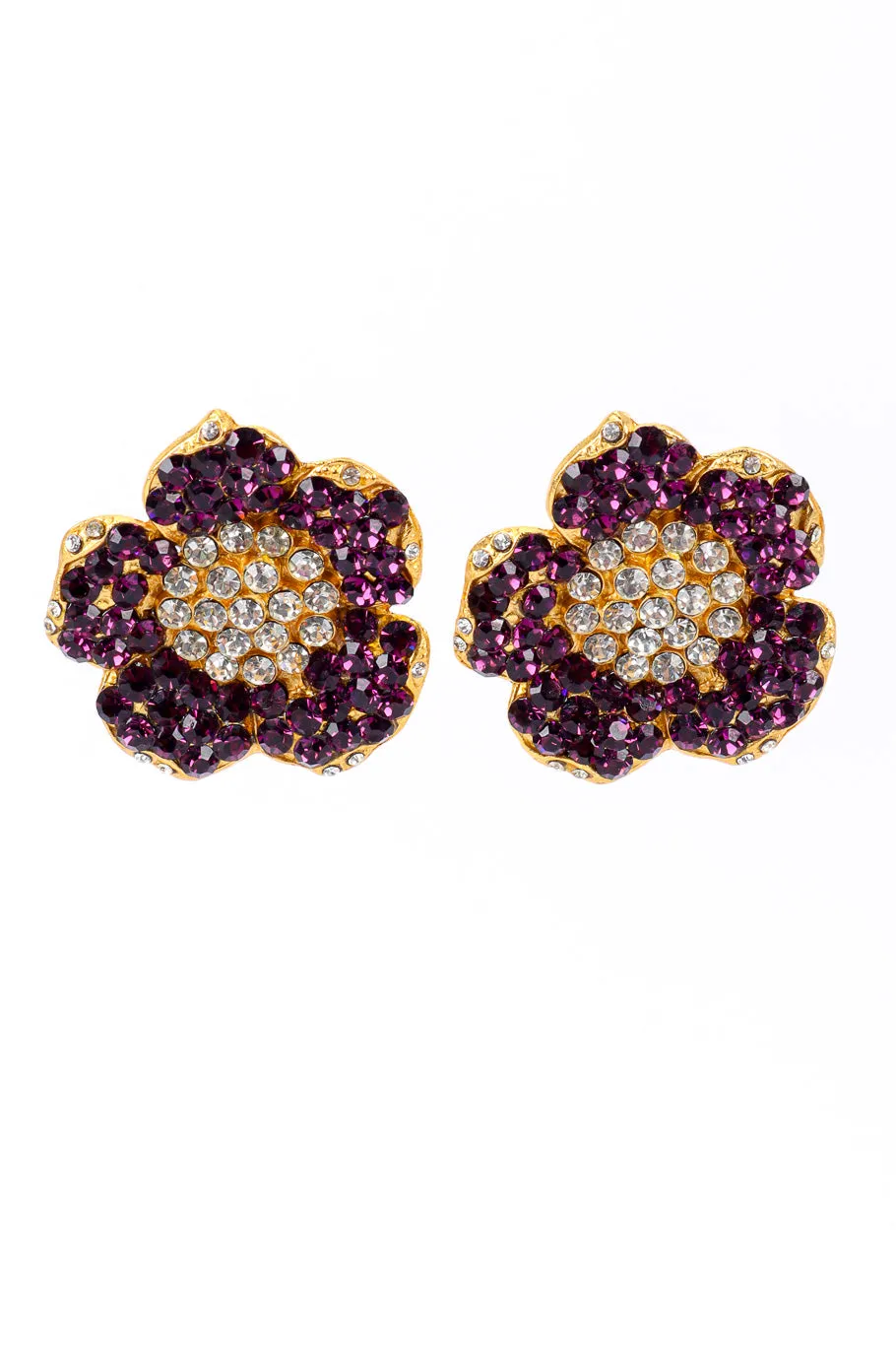 Crystal Flower Earrings