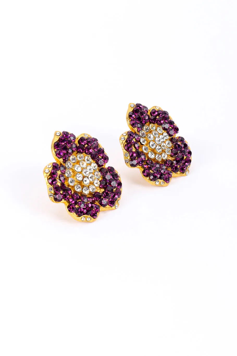 Crystal Flower Earrings