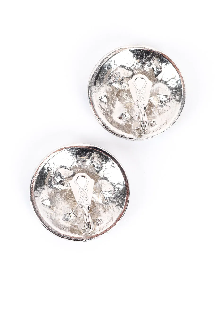 Crystal Gem Button Earrings
