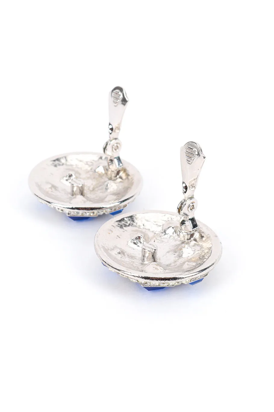 Crystal Gem Button Earrings