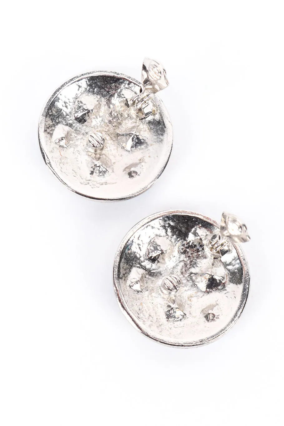 Crystal Gem Button Earrings
