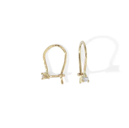 Diamond droplet earrings
