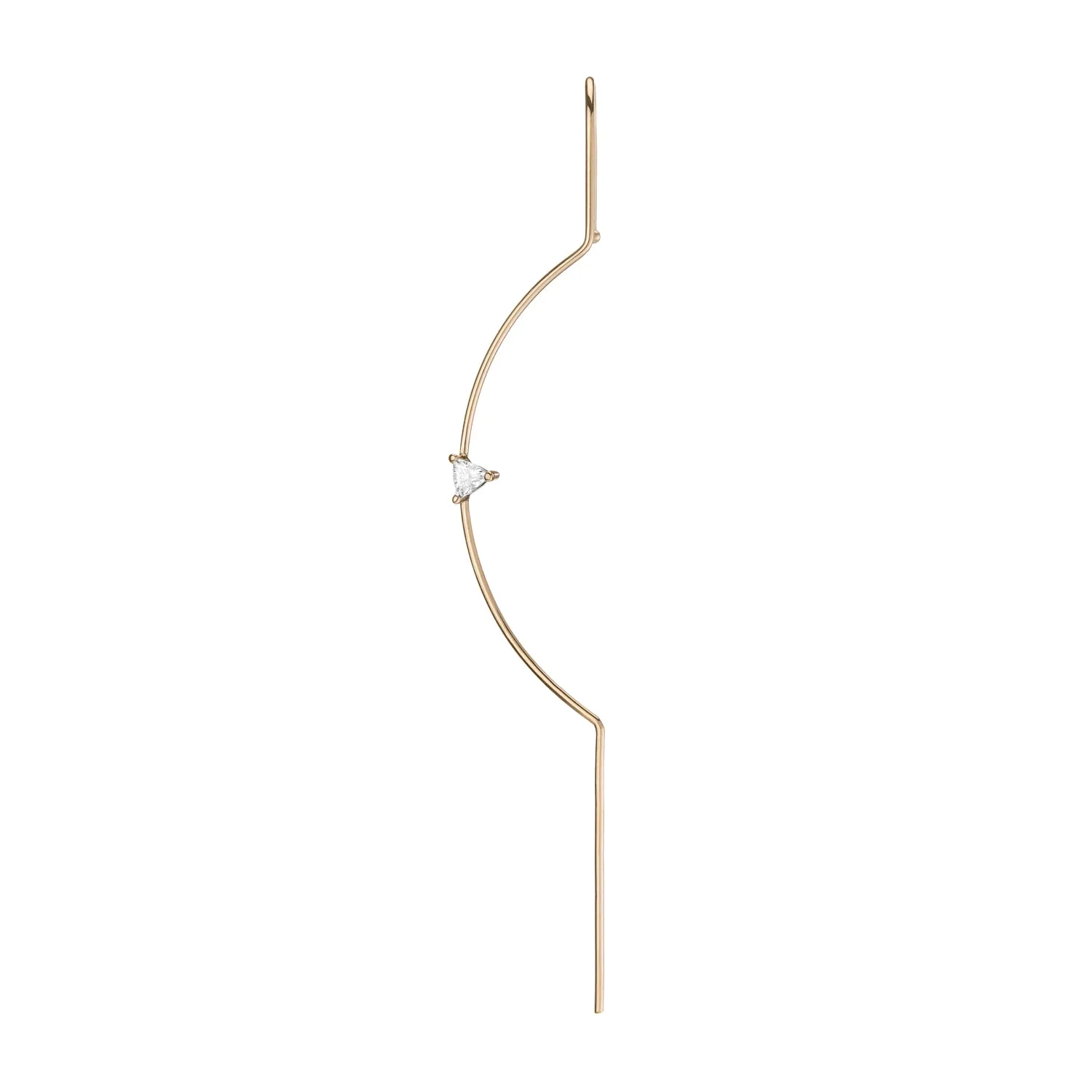 Diamond Element Needle Earring